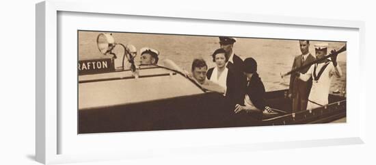 'King Edward Returning to His Yacht from the Island of Rab', 1937-Unknown-Framed Photographic Print