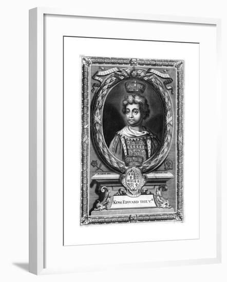 King Edward V of England, (1470-148)-P Vanderbanck-Framed Giclee Print