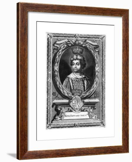 King Edward V of England, (1470-148)-P Vanderbanck-Framed Giclee Print