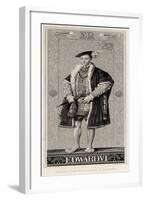 King Edward VI of England-JL Williams-Framed Art Print