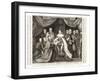 King Edward VI Signing a Charter, 1552-George Vertue-Framed Giclee Print