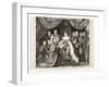 King Edward VI Signing a Charter, 1552-George Vertue-Framed Giclee Print