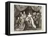 King Edward VI Signing a Charter, 1552-George Vertue-Framed Stretched Canvas