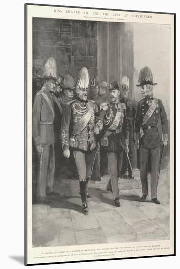 King Edward VII and the Czar at Copenhagen-Amedee Forestier-Mounted Giclee Print