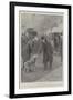 King Edward VII and the Railway Collecting-Dog Tim at Paddington-G.S. Amato-Framed Giclee Print