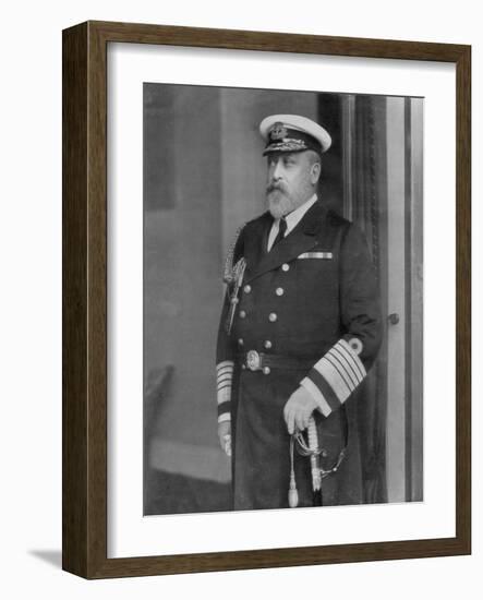 King Edward VII, as a Yachtsman, 1910-null-Framed Giclee Print