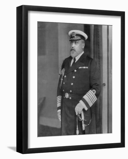 King Edward VII, as a Yachtsman, 1910-null-Framed Giclee Print