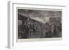 King Edward VII Bidding Farewell to the German Emperor at Charing Cross Station on 5 February-G.S. Amato-Framed Giclee Print