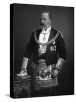 King Edward VII Dressed in Masonic Garb, 1895-null-Stretched Canvas