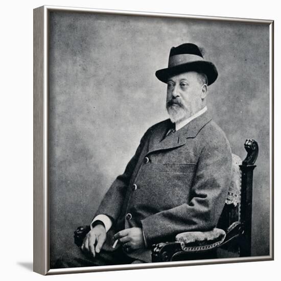 King Edward VII in a Tyrolean hat, 1903 (1911)-Unknown-Framed Photographic Print