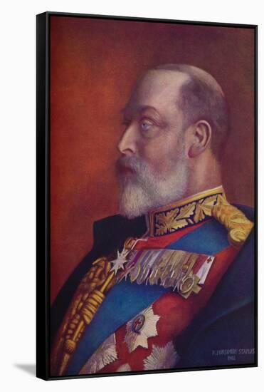 King Edward VII in the first year of his reign, 1901 (1910)-Sir Robert Ponsonby Staples-Framed Stretched Canvas