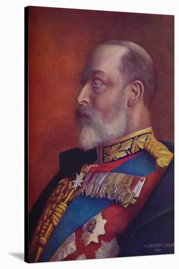 King Edward VII in the first year of his reign, 1901 (1910)-Sir Robert Ponsonby Staples-Stretched Canvas