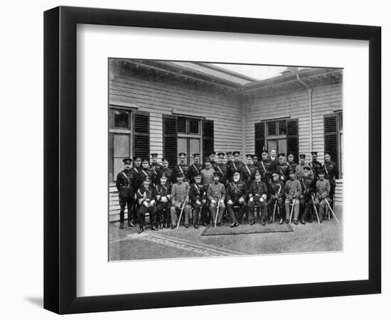 King Edward VII, Prince Fushimi and Staff, Aldershot Command, 1908-1909-Gale & Polder-Framed Giclee Print