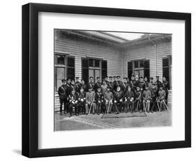 King Edward VII, Prince Fushimi and Staff, Aldershot Command, 1908-1909-Gale & Polder-Framed Giclee Print