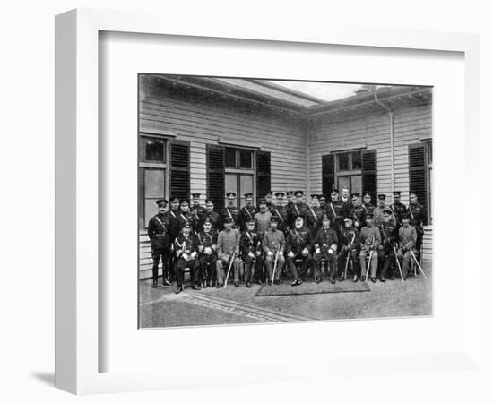 King Edward VII, Prince Fushimi and Staff, Aldershot Command, 1908-1909-Gale & Polder-Framed Giclee Print