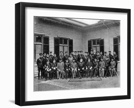 King Edward VII, Prince Fushimi and Staff, Aldershot Command, 1908-1909-Gale & Polder-Framed Giclee Print