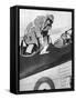 King Edward VIII in an Aeroplane, 1936-null-Framed Stretched Canvas
