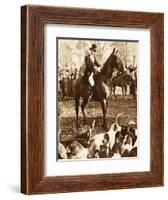 King Edward VIII with the Beaufort Hunt, 1923-null-Framed Giclee Print