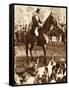King Edward VIII with the Beaufort Hunt, 1923-null-Framed Stretched Canvas