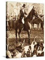 King Edward VIII with the Beaufort Hunt, 1923-null-Stretched Canvas