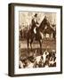 King Edward VIII with the Beaufort Hunt, 1923-null-Framed Giclee Print