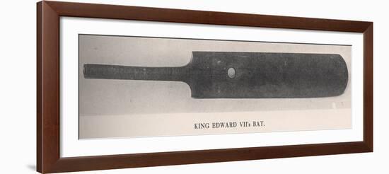 King Edward VIIs cricket bat, 1912-null-Framed Giclee Print
