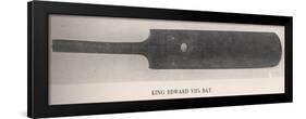 King Edward VIIs cricket bat, 1912-null-Framed Giclee Print