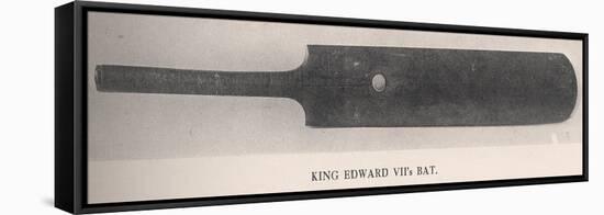 King Edward VIIs cricket bat, 1912-null-Framed Stretched Canvas