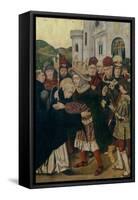 King Ferdinand I of Castile Welcomed Saint Dominic of Silos, 1478-1480-Bartolomé Bermejo-Framed Stretched Canvas