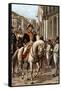 King Ferdinand I of the Two Sicilies Returning to Naples, January 1801 after the End of French Occu-Tancredi Scarpelli-Framed Stretched Canvas