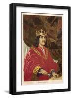 King Ferdinand II of Spain Ruled with His Wife Isabella I-Planetta-Framed Art Print