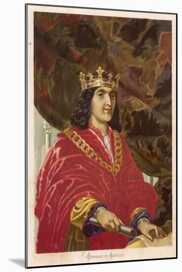 King Ferdinand II of Spain Ruled with His Wife Isabella I-Planetta-Mounted Art Print