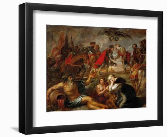 King Ferdinand of Hungary (Emperor Ferdinand III) Meets Cardinal Infant Ferdinand-Peter Paul Rubens-Framed Giclee Print