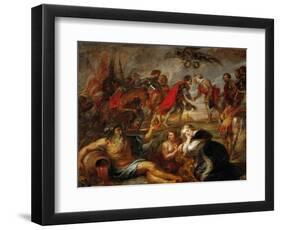 King Ferdinand of Hungary (Emperor Ferdinand III) Meets Cardinal Infant Ferdinand-Peter Paul Rubens-Framed Giclee Print