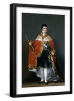 King Fernando VII with the Robes of State, 1814-1815.-Francisco de Goya y Lucientes-Framed Giclee Print