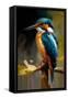 King Fisher-Vivienne Dupont-Framed Stretched Canvas