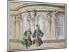 King Frederick and Voltaire (Colour Litho)-Richard Knoetel-Mounted Giclee Print