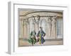 King Frederick and Voltaire (Colour Litho)-Richard Knoetel-Framed Giclee Print