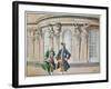 King Frederick and Voltaire (Colour Litho)-Richard Knoetel-Framed Giclee Print