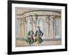 King Frederick and Voltaire (Colour Litho)-Richard Knoetel-Framed Giclee Print