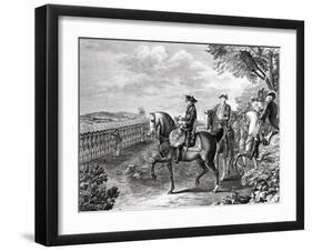 King Frederick II of Prussia Reviewing the Troops in 1778-Daniel Nikolaus Chodowiecki-Framed Giclee Print