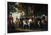 King Frederick Ii's Return from Preussen Von Manoever, C.1785-German School-Framed Giclee Print