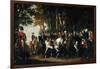 King Frederick Ii's Return from Preussen Von Manoever, C.1785-German School-Framed Giclee Print