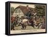 King Frederick the Great and the Schoolchildren of Potsdam-Carl Rochling-Framed Stretched Canvas