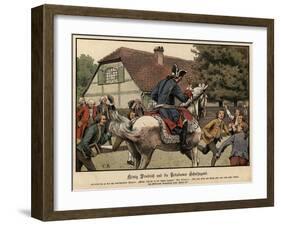 King Frederick the Great and the Schoolchildren of Potsdam-Carl Rochling-Framed Giclee Print