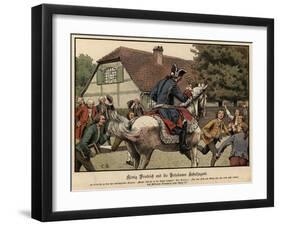 King Frederick the Great and the Schoolchildren of Potsdam-Carl Rochling-Framed Giclee Print
