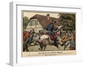 King Frederick the Great and the Schoolchildren of Potsdam-Carl Rochling-Framed Giclee Print