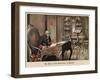 King Frederick the Great of Prussia in His Study at Sanssouci-Richard Knoetel-Framed Giclee Print