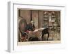 King Frederick the Great of Prussia in His Study at Sanssouci-Richard Knoetel-Framed Giclee Print