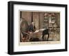 King Frederick the Great of Prussia in His Study at Sanssouci-Richard Knoetel-Framed Giclee Print